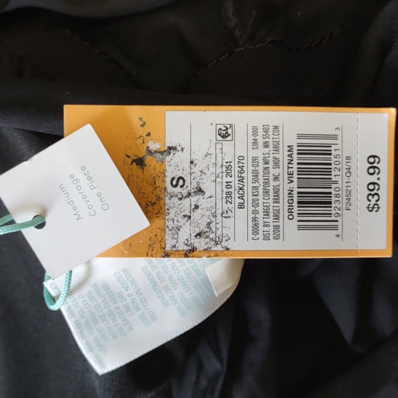 Kona Sol 2 Way Wrap One Piece Swimsuit Black Small - Picture 10 of 10